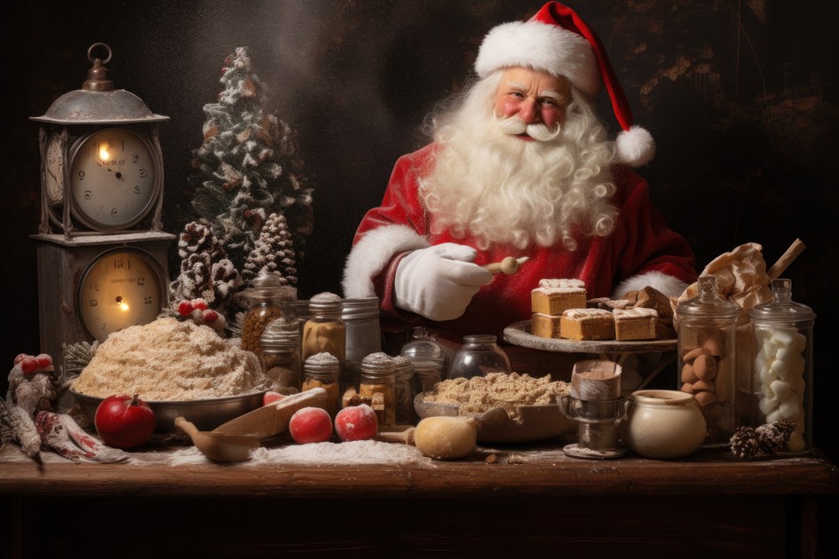 Awkward Santa Photos and Cookies - image