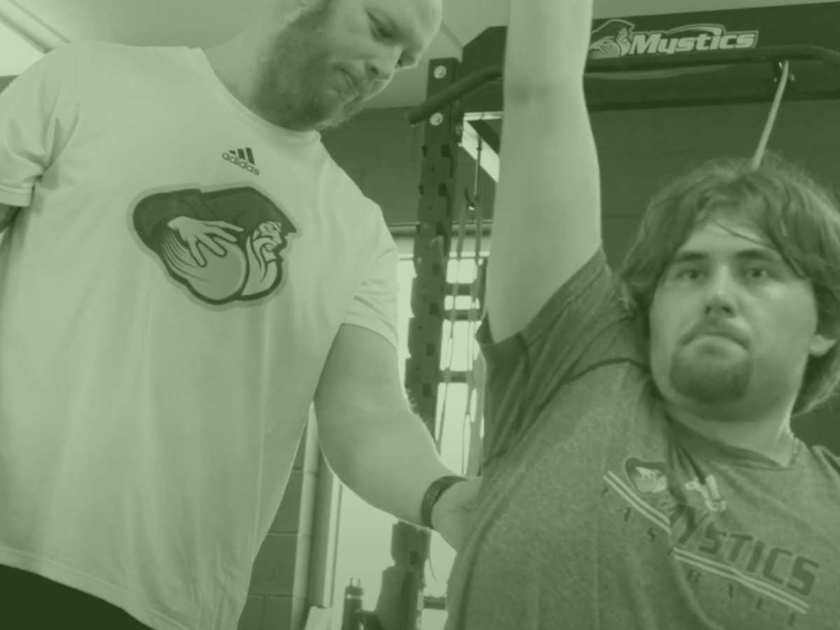 A man getting sports physical
