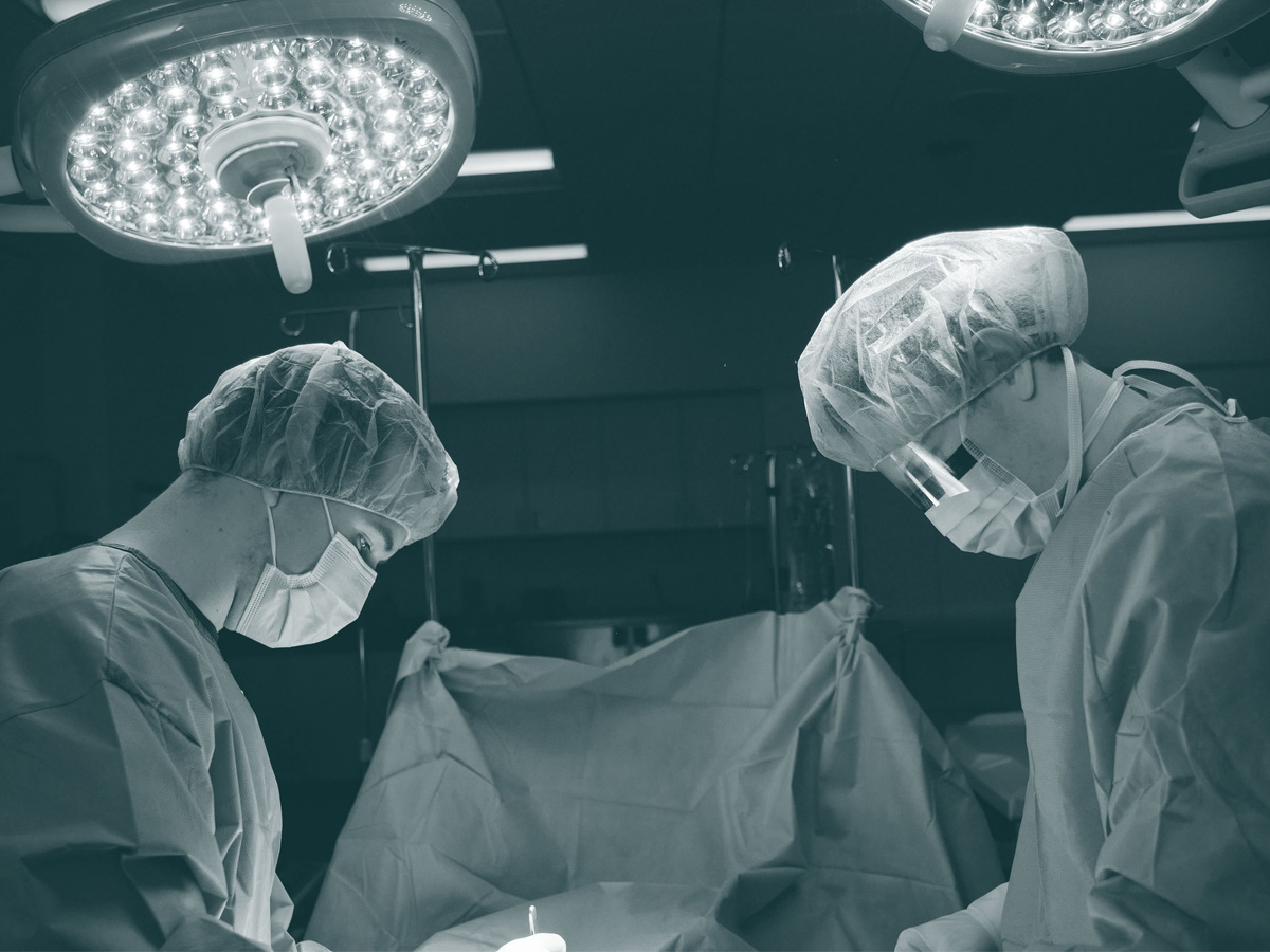 Surgeons working