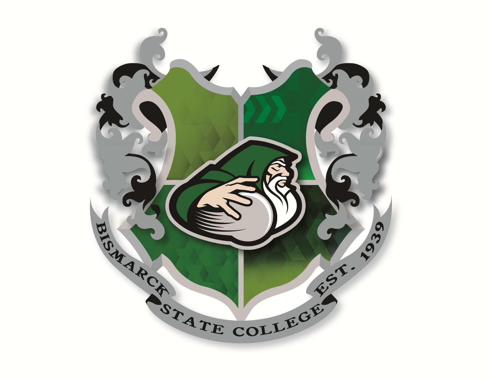 Homecoming Logo 2025 House Crest with Merlin the Mystic int he center