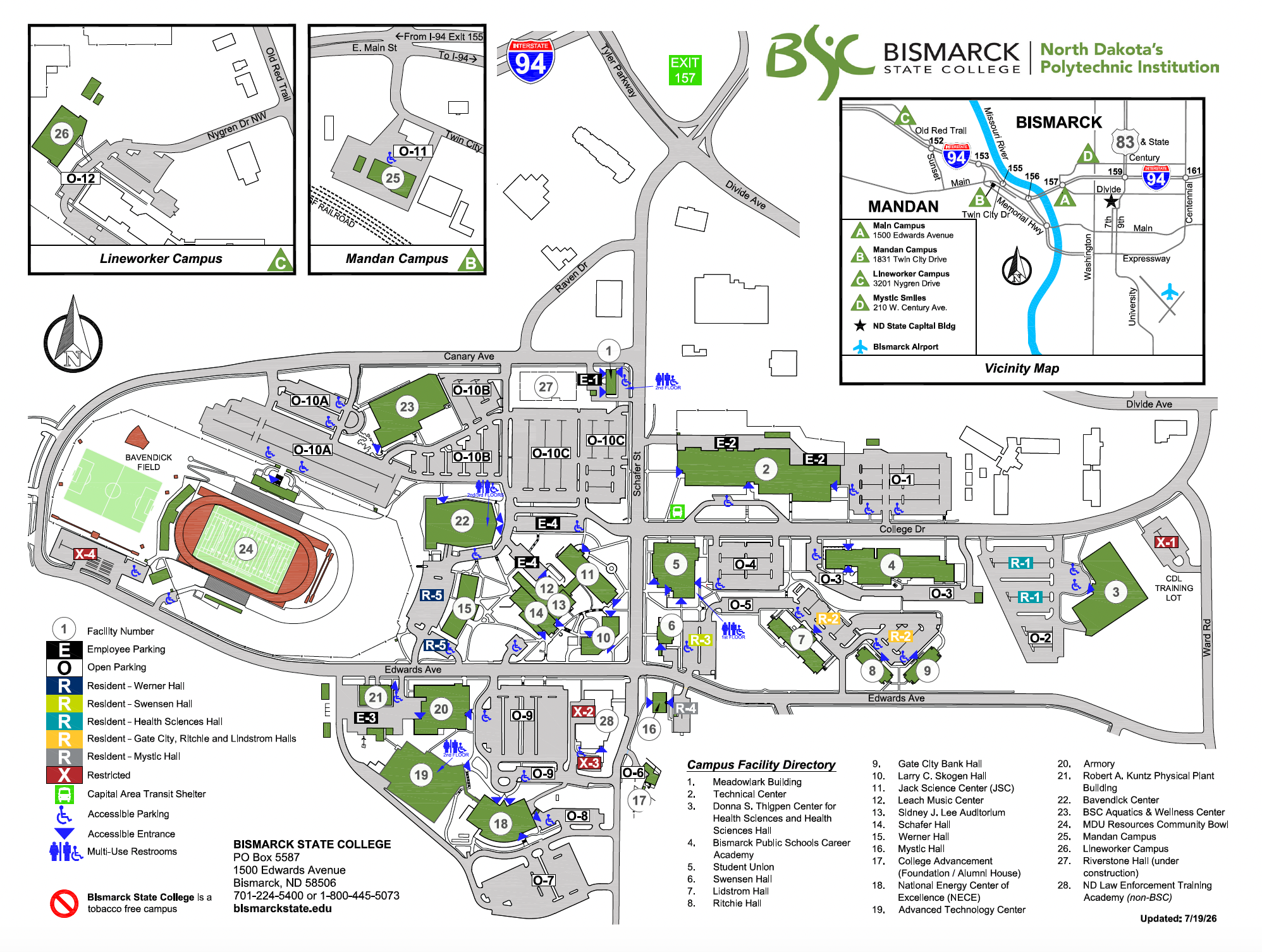 BSC campus map