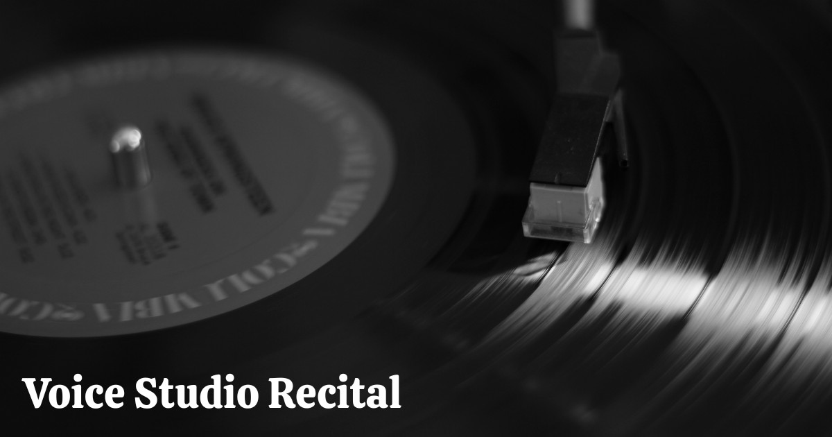 Voice Studio Recital